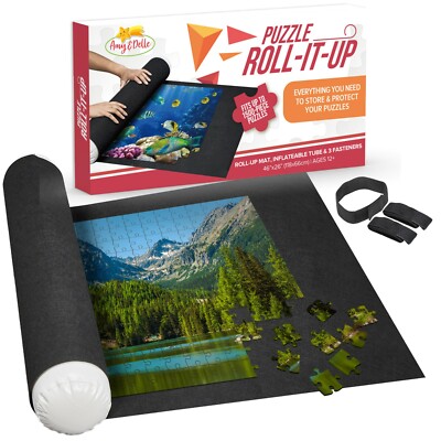 Puzzle Roll It Up Mat Inflatable System  up to 1,500 Pcs by Nessie's Playground