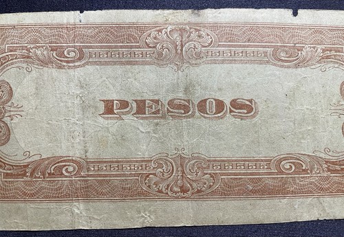 Japanese Government Five Pesos Note WW2 Occupation Note See Pictures #122324-10 - Picture 7 of 9