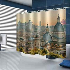 Urban Villa Group 3D Shower Curtain Waterproof Fabric Bathroom Decoration