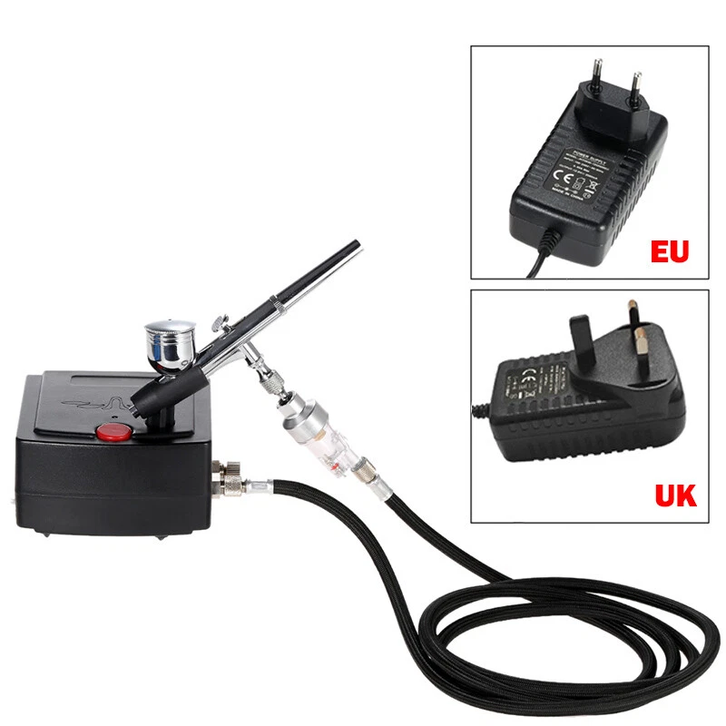 AIRBRUSH SET MINI AIRBRUSH KOMPRESSOR KOMPLETT SET AIRBRUSHKOMPRESSOR PISTOLE - Bild 4 von 4