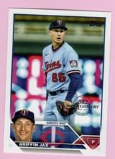 2023 Topps 582 Montgomery Club #595 Griffin Jax Minnesota Twins