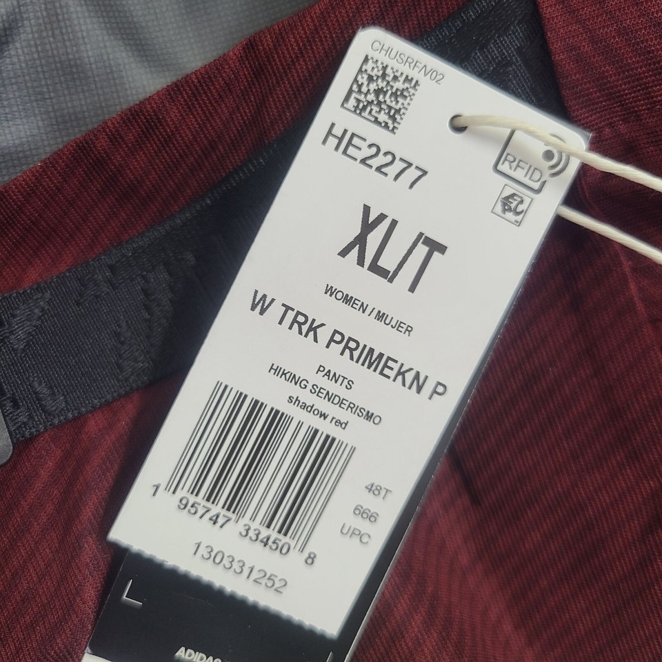 Adidas Womens Techrock Primeknit Hiking Pants HE2277 Size XL/T Shadow