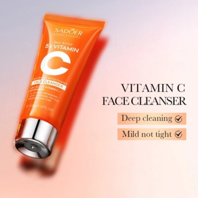6pcs/Set SADOER Vitamin C Skin Care Sets Face Cream Facial