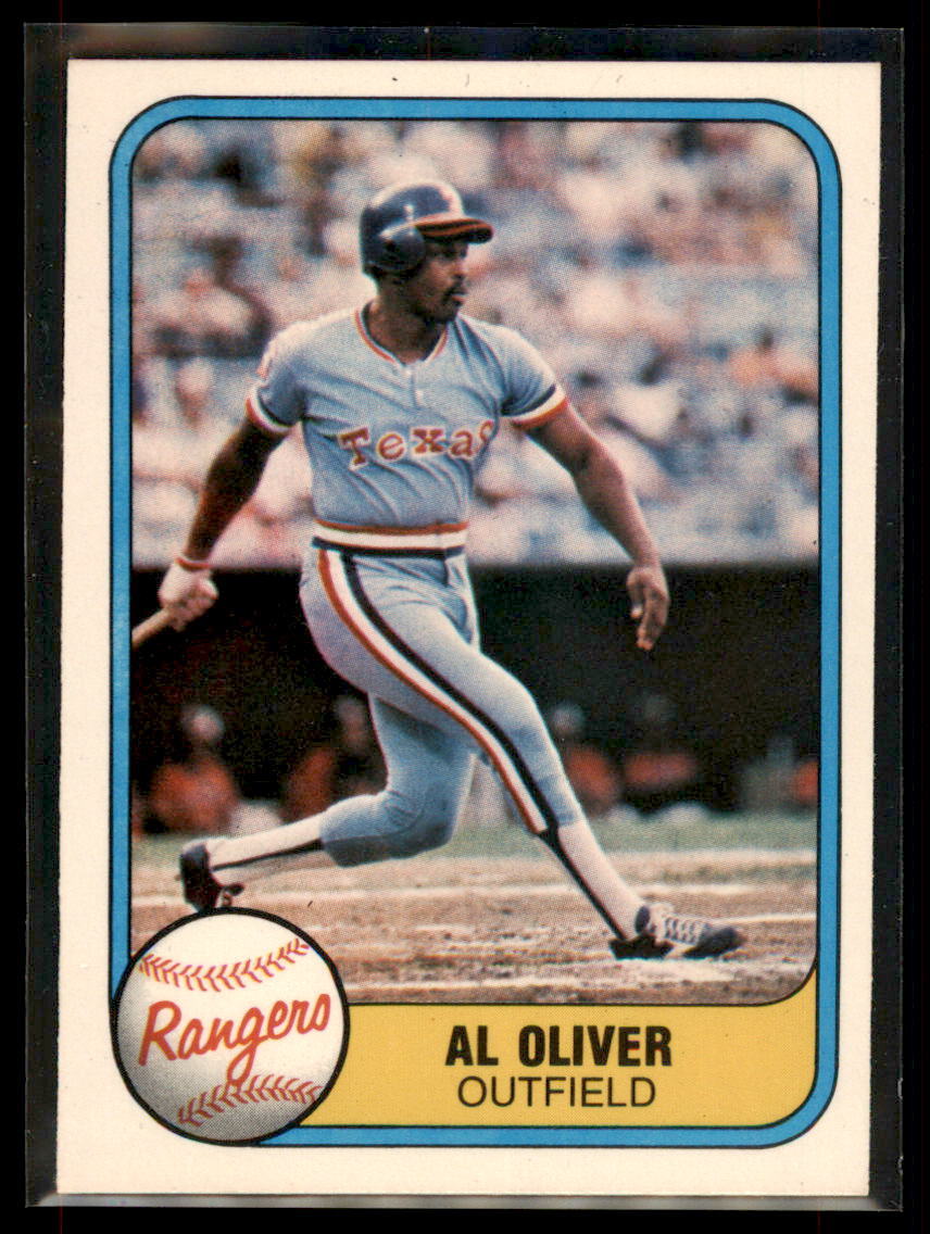 1981 Fleer  Al Oliver  #626 Texas Rangers