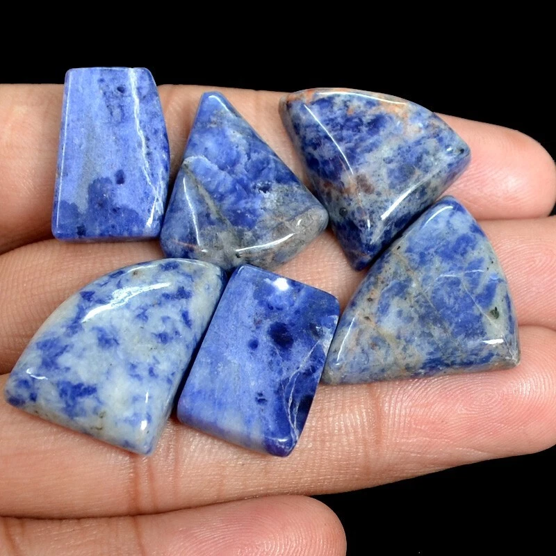 ON SALE 96 Ct. Natural Sodalite 19 23 mm Cabs Loose Gemstone Lot
