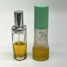 (2) Vintage Prince Matchabelli Cologne Spray, Cachet And Wind Song