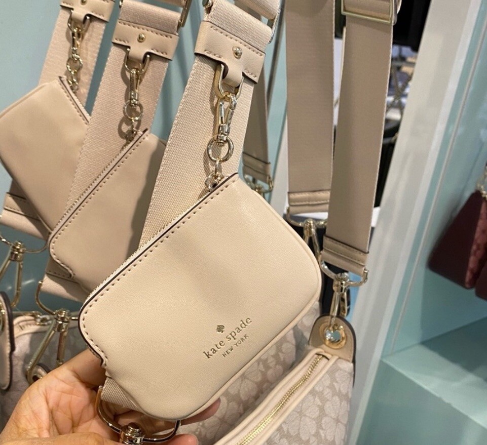 ショルダーバッグ・ポシェット Kate Spade Signature Spade Flower PVC Large Crossbody KI910 KATE SPADE Signature Spade Flower PVC Large Crossbody