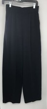 St. John Sportswear Black Santana Knit Pleated Front Pants w/ Pockets sz 8
