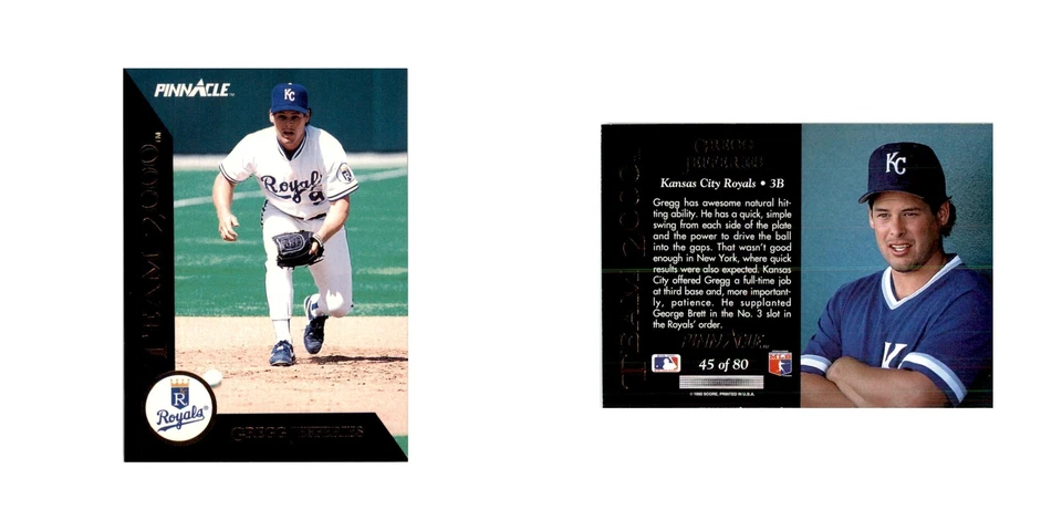 1992 Pinnacle Gregg Jefferies Baseball Cards #45 - Image 3 of 3