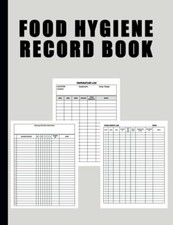 Food Hygiene Record Book Daily Temperature Log Sheet For Refrigerator Safety ...
