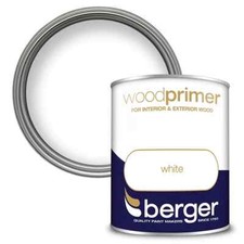 Berger Wood Primer White Paint 750ml