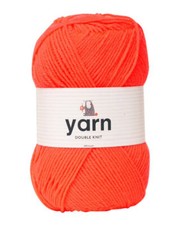 DK Wool Bright Coral Shade 180096 Double Knitting Yarn Crochet Craft Soft