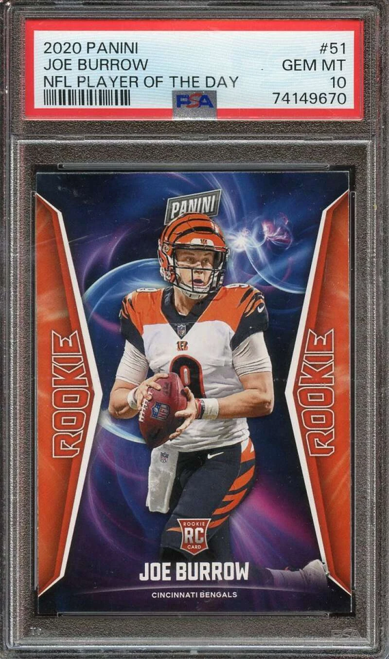 Joe Burrow Panini NFL Player of the Day #51 Base