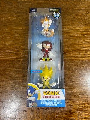 Jada Toys Metal figs Diecast SONIC THE HEDGEHOG  3 Pack 2.5'' Figures