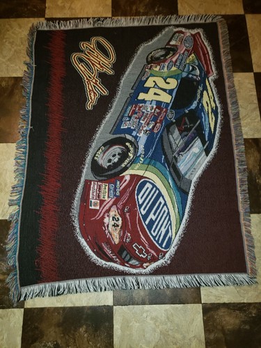 Lancia arazzo vintage 56" Northwest Company NASCAR Jeff Gordon #24 Jacquard - Foto 7 di 9