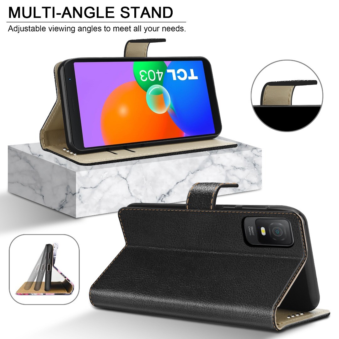 HONLEN Custodia Per TCL 403 Cover, (6" Inches) Premium PU Pelle - Foto 3