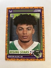 Braelon Allen 2024 Score A Treat Rising Stars Orange Pumpkins #5 Jets RC