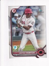 2022 Bowman DRAFT 1st EDITION 1st BOWMAN ROOKIE RC JUSTICE THOMPSON (#1)