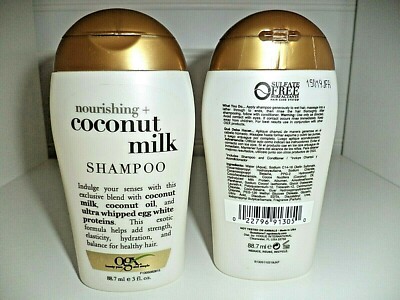 2x Ogx Nourishing Coconut Milk Shampoo  3 oz. each - 6 oz total