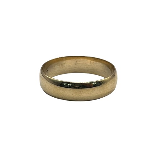 9ct 9k Yellow Gold Half Round Plain Polished Unisex Wedding Band 6mm Size Y. New - Picture 4 of 10