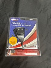 Astatic 636L Classic Noise Cancelling Mic Rubber Cord Black 302-10001 NEW