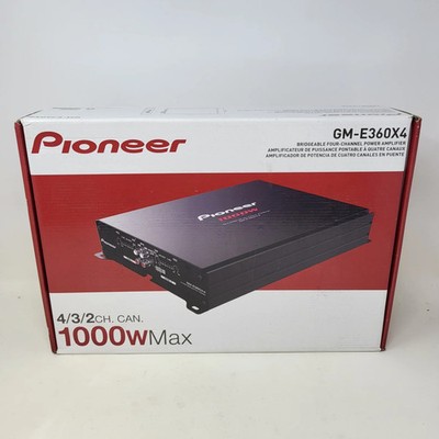 New Pioneer 1000Watts Max 4-Channel Bridgeable Amplifier GM-E36OX4