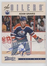 2012-13 Panini Classics Signatures Auto Adam Graves #98 Auto 6hl