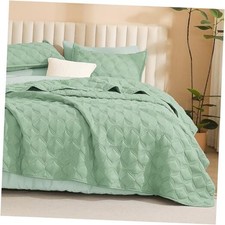 Sage Green Quilts Queen Size Bedding Set - Full Full/Queen 06 - Sage Green