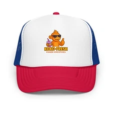 KOKO-FRESH Power Smoothies Foam Trucker Hat (Red, White & Blue)