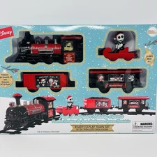 Disney Nightmare Before Christmas Jack & Sally Zero Holiday 12 Piece Train Set
