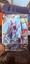 Carta Pokémon TCG Mewtwo v Alt Art Full Art Holo Ultra Rara 072/078 Pokemon Go NM