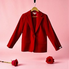 Pendleton Scarlet 100 Virgin Wool Suit Jacket Blazer 8P