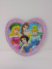 Disney Princess Heart Shaped Plate Snow White Cinderella Belle Sleeping Beauty