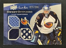 2007-08 Sweet Shot Hockey Sweet Stitches /299 Kari Lehtonen 