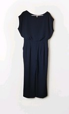 Eliza J Jumpsuit 10 Sleeveless Pockets Zip Closure