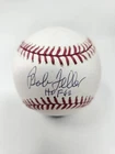 Cleveland Indians Bob Feller Signed Bud Selig MLB Baseball COA BUF