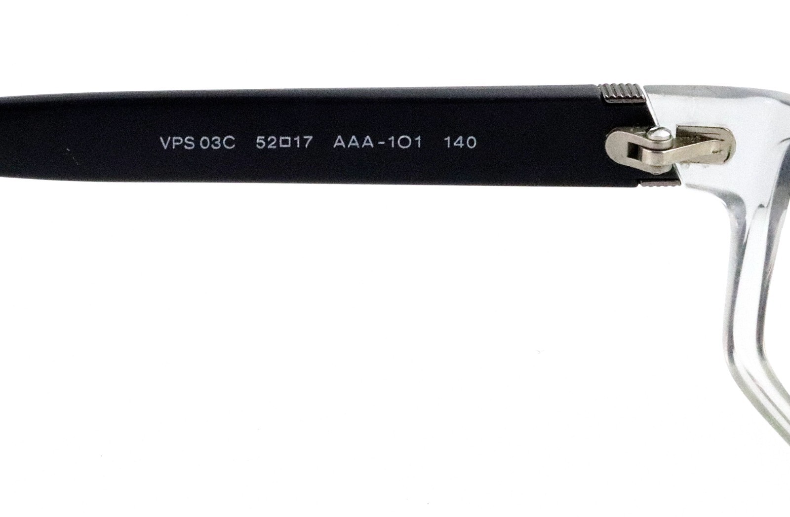 PRADA VPS03C AAA-1O1 52mm Clear Gray Linea Rossa Eyeglasses Frames Only Italy thumbnail 5