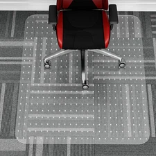 36" x 48" Office Chair Mat for Carpet, Transparent Chair Mat with Non-Slip Ri...