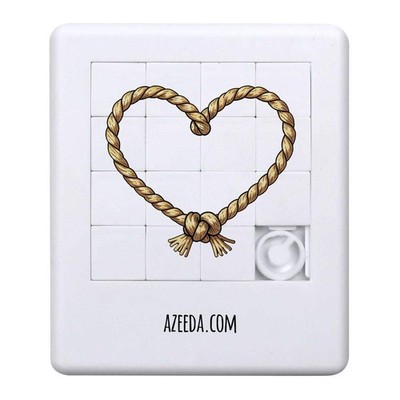 'Rope Knot Heart Shape' Sliding Puzzle (PZ00043208)