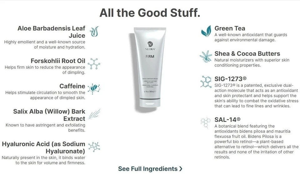 Crema contorno corporal firme Neora Nerium 6,7 OZ/200 ml - ¡Nueva/Sellada! ❗️Vendedor de EE. UU.❗️ Foto 3 de 4