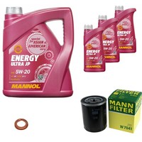 Mann Inspektionspaket 8L Mannol Energy 5W-20 FüR Nissan Almera I Hatchback