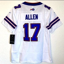YOUTH BUFFALO BILLS Customized Josh Allen #17 Stitched Jersey SZ M (10/12) NWT