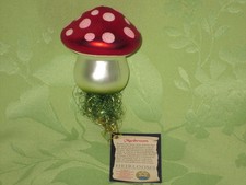 INGE GLAS Heirlooms Mushroom Clip On Ornament...