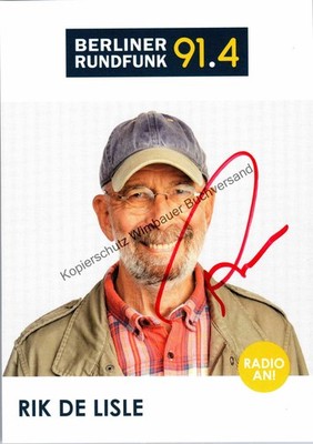 Original Autogramm Rik de Lisle Berliner Rundfunk /// Autogramm Autograph signie