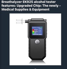 Breathalyzer EK925 Professional Testing Applications Alcohol Breath BAC