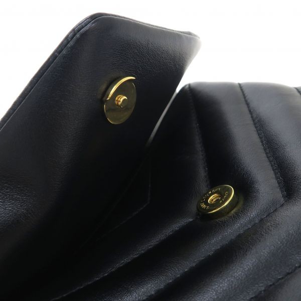 AUTENTICA BORSA GIOCATTOLO SAINT LAURENT PARIS LULU 467072 BORSA A TRACOLLA DONNA PELLE NERA