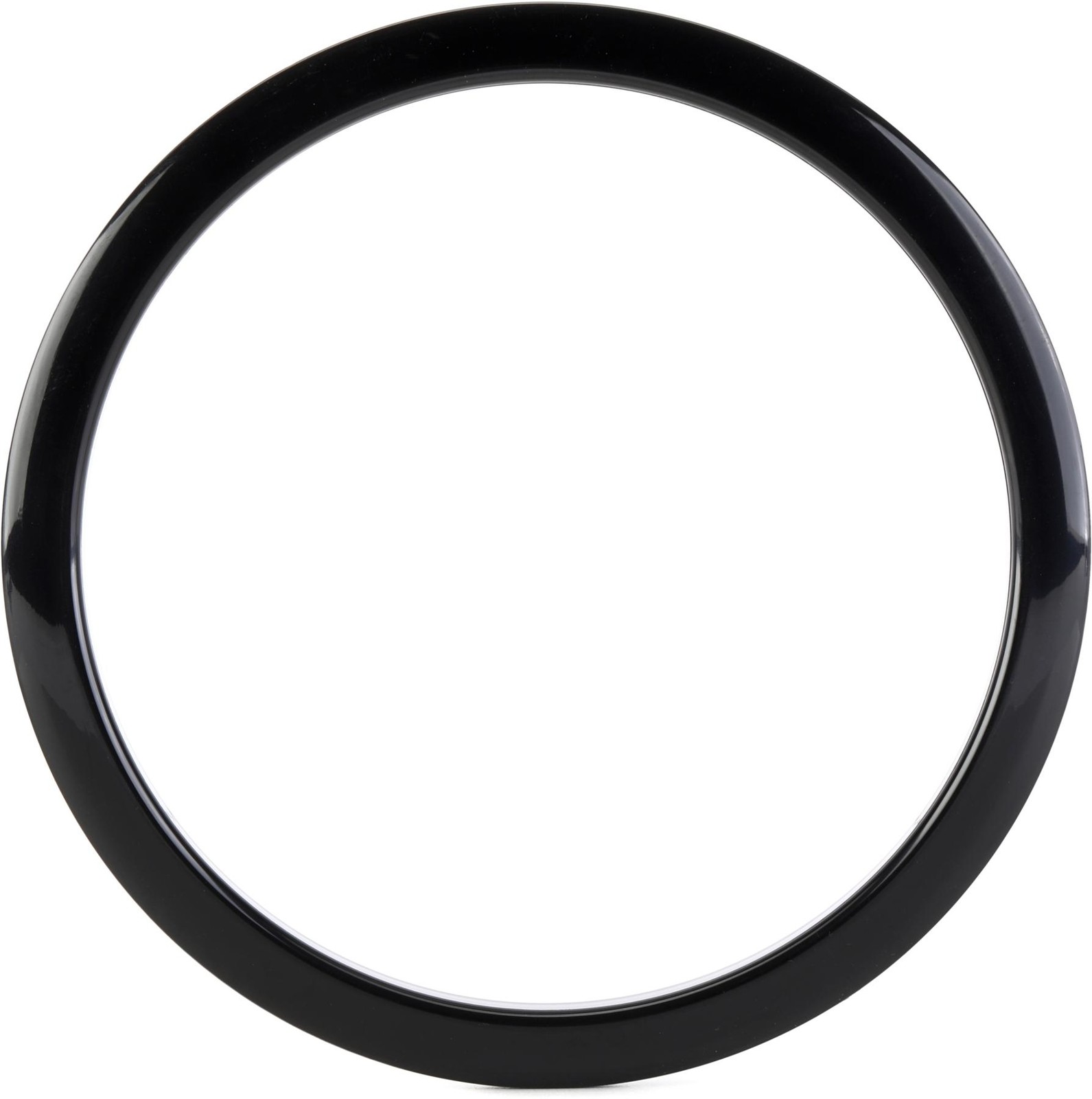 Bass Drum O's Port Hole Ring - 6-inch - Black (2-pack) Bundle