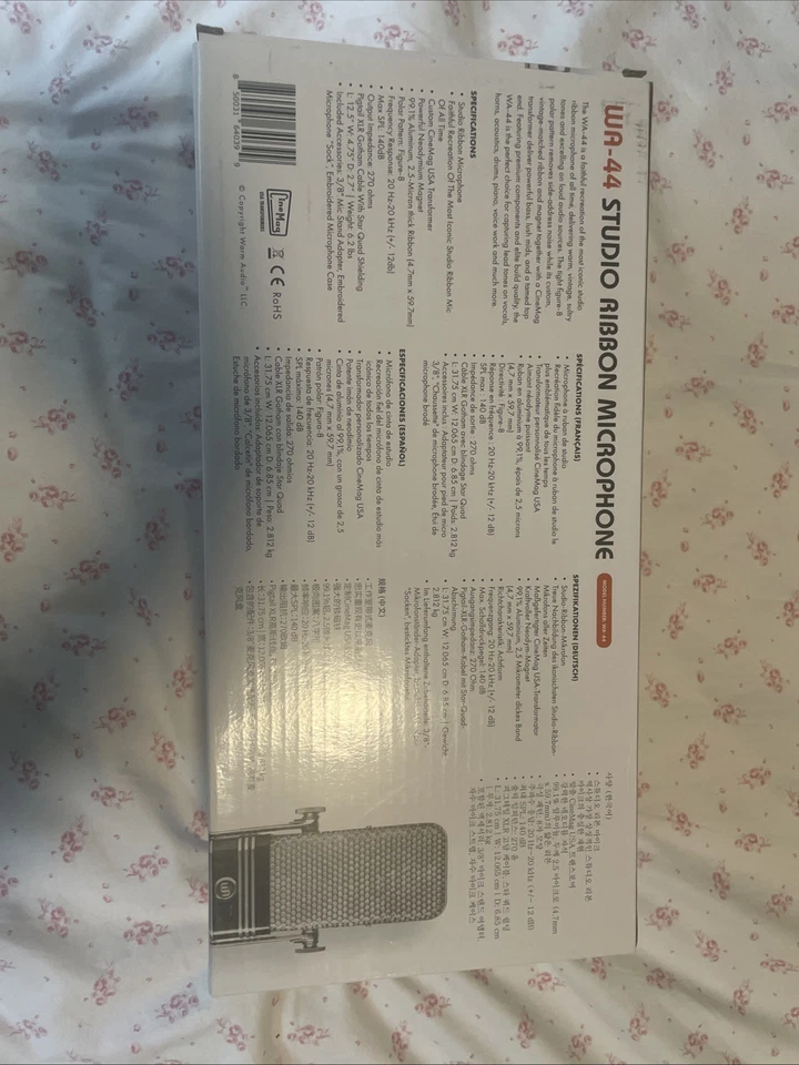 Warm Audio WA-44  Studio Ribbon Microphone - Image 2 of 4