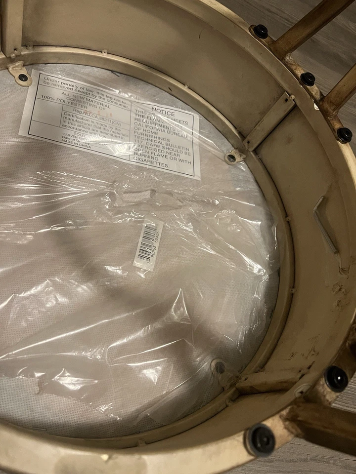 Круглый металлический туалетный столик в тосканском стиле - Изображение 4 из 4