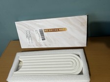 Fast Drying Faucet Mat for Kitchen Sink - 24 Inch Diatomite Quick Dry White 